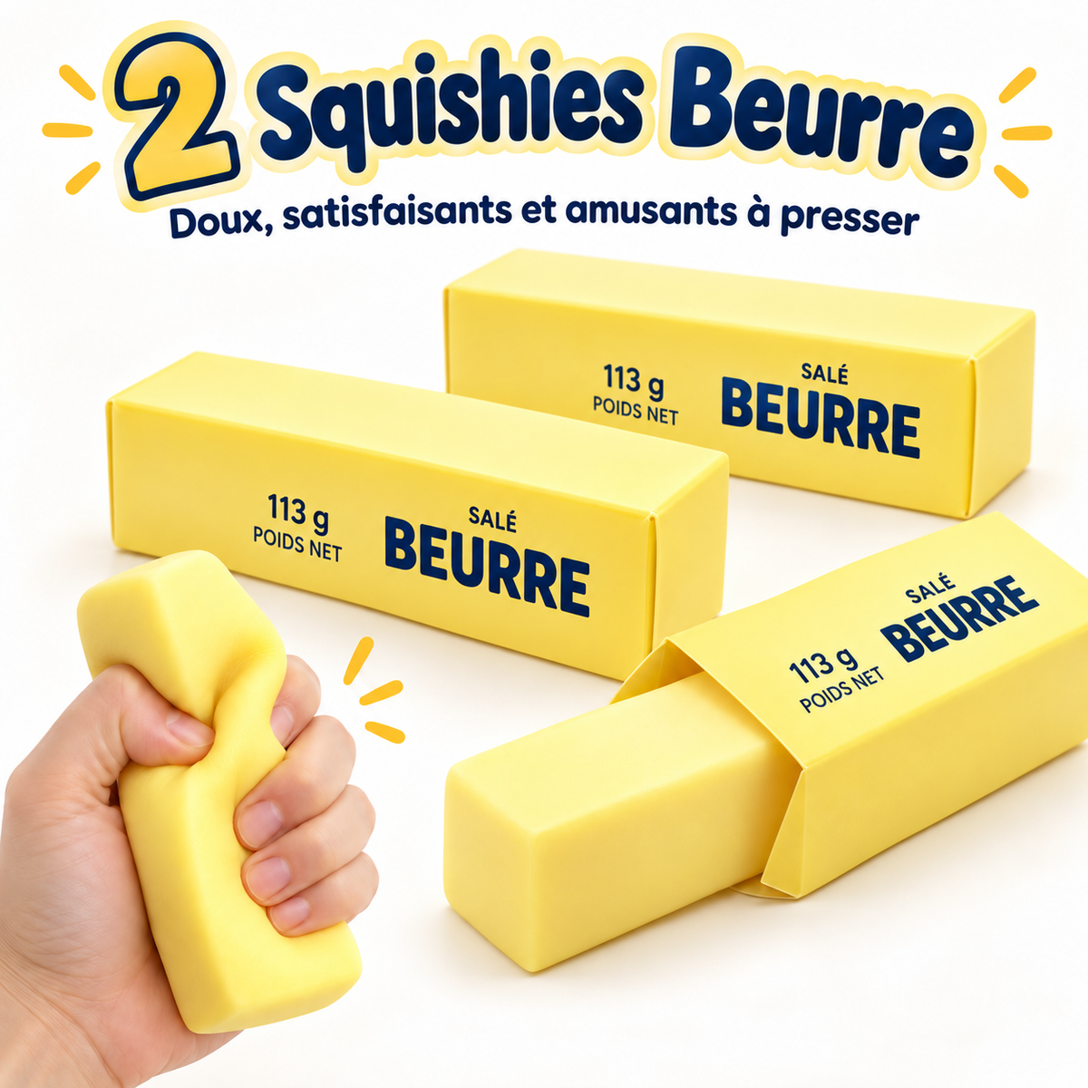 2 Squishies Beurre Mystère